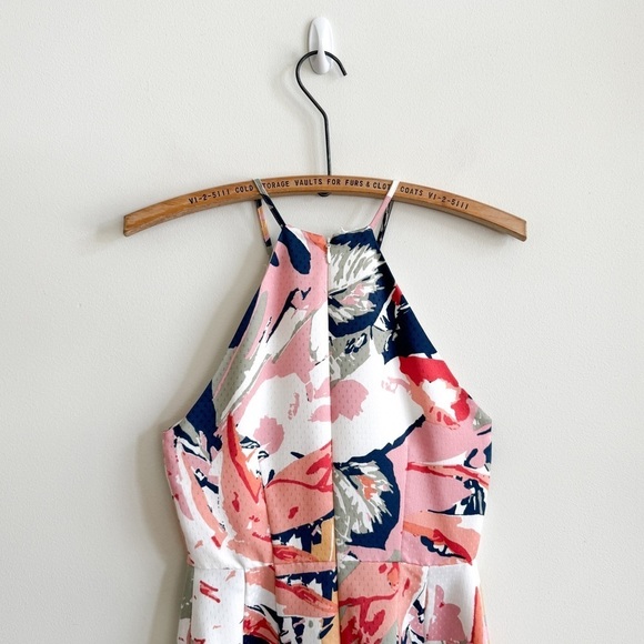 CLUB MONACO • Scharpettah Floral-Print Halter Dress - Picture 10 of 15